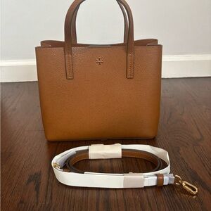 Tory Burch Tan Leather Tote with Strap